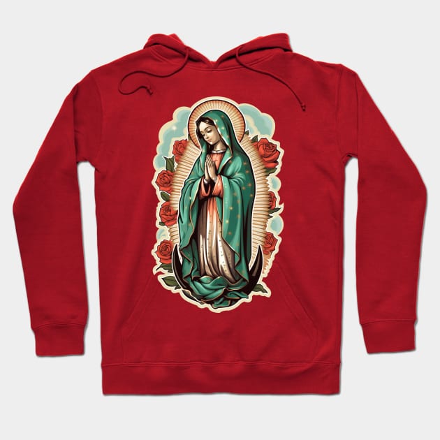 Our Lady of Guadalupe - Back Print Hoodie by GabrielsCorner